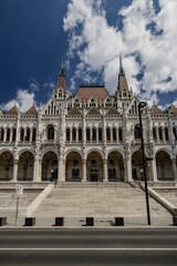 Fototapeta na wymiar Hungarian Parliament Building in Budapest, Hungary