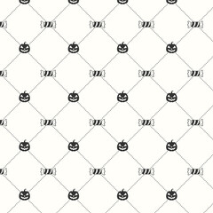 Seamless halloween pattern, with pumpkin and candy. can be used for wallpaper, pattern fills, web page background,surface textures