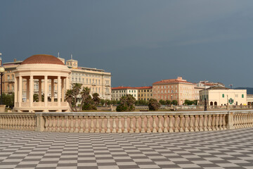 Tirreno coast at Livorno, Tuscany, Italy: Terrazza Mascagni