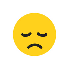 Fototapeta premium Disappointed Face - Emoticon