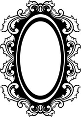 Vintage Luxury Mirror frame Vector
