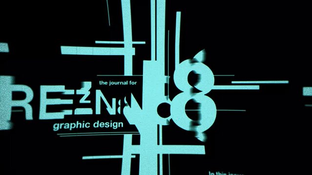 Fast transition of colorful random text on black background