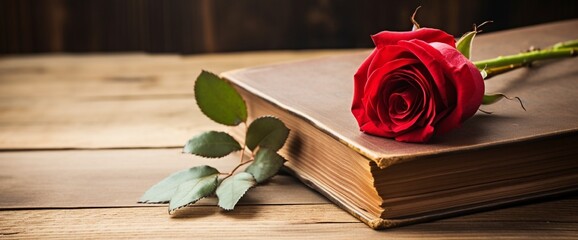 rose and book generated by AI tool 