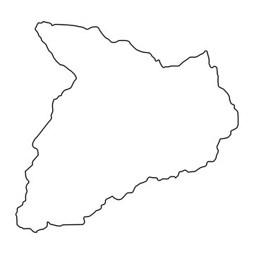 Baghlan province map, administrative division of Afghanistan.