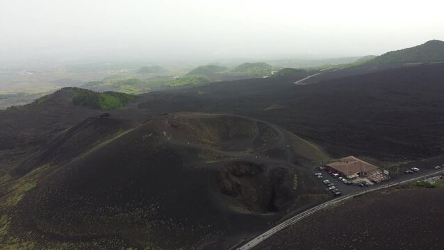 video col drone del vulcano etna a catania 