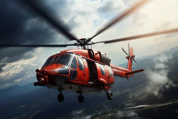 Foto op Plexiglas helicopter with a cool shape © Salawati
