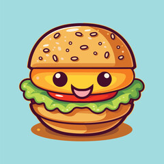 burger vector icon illustration