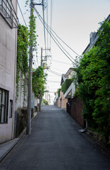 This is a residential area in the suburbs of Japan.