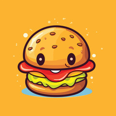 burger vector icon illustration