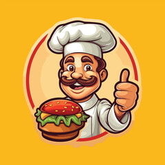 burger vector icon illustration