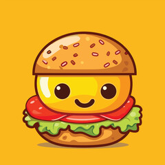 burger vector icon illustration