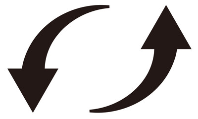 矢印　上向き　下向き　セット　アップ　ダウン