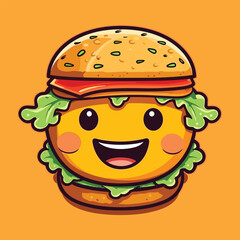 burger vector icon illustration