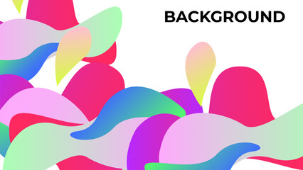 Modern abstract background design with gradient and colorful style