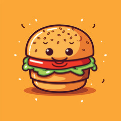 burger vector icon illustration