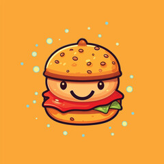 burger vector icon illustration