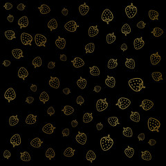 strawberry gold pattern, strawberry gold background