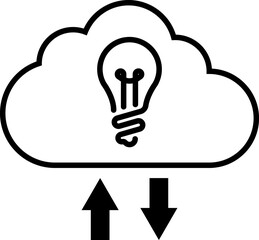 Data document Management System on cloud online documentation database and digital file storage system, database technology, file access. Vector illustration.