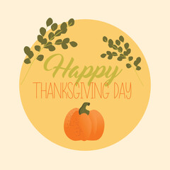 Happy Thanksgiving Greeting. Postcard. Happy Thanksgiving 