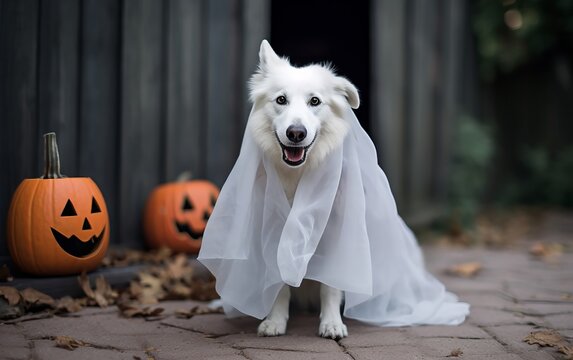 A Dog In A Halloween Costume