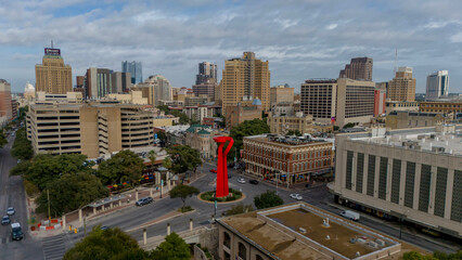 Aerial View Of The City Of San Antonio, Texas