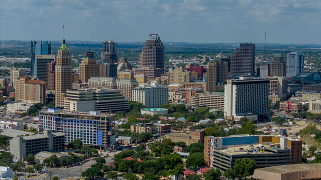 Aerial View Of The City Of San Antonio, Texas