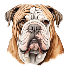 Obraz premium Mammoth English bulldog puppy