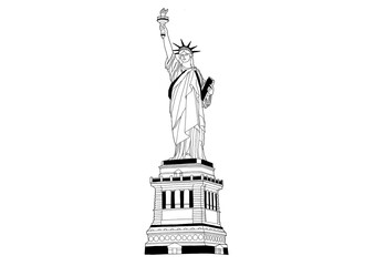 Statue of Liberty Line Drawing 