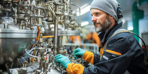 portrait of Chemical Equipment Operator, who Control or operate equipment to control chemical changes or reactions in the processing of industrial or consumer products