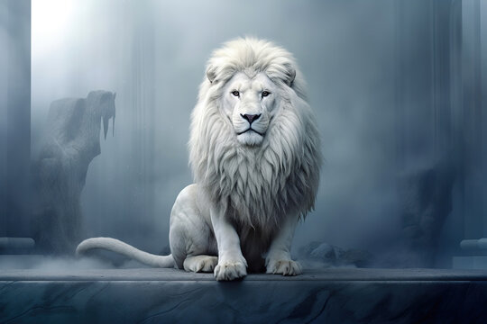 White Lion, Portrait Wildlife animal