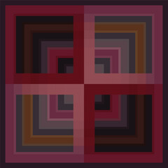 Fototapeta premium Abstract Modern Pattern Created from Repetitive Shapes