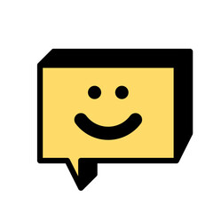 smile chat box sticker emoticon