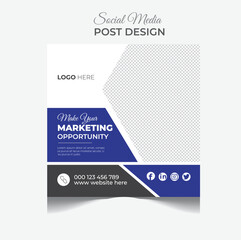 Modern company business social media post  design, Corporate business social media post design