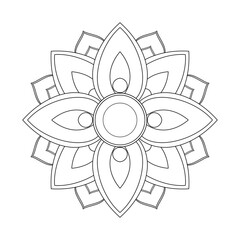 Dancheong Colored flower Korean traditional pattern.