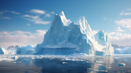 Majestic Iceberg in Polar Regions