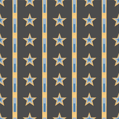 Seamless Modern Abstract Star Pattern