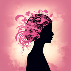 Breast cancer day poster design, generative AI.