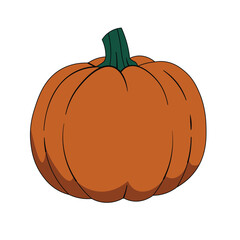 Cartoon pumpkin.