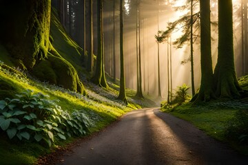 road in the forest