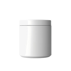White Plastic Bottle Container Blank Isolated on Transparent or White Background, PNG