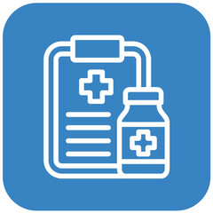 Medical Prescription Vector Icon Design Illustration