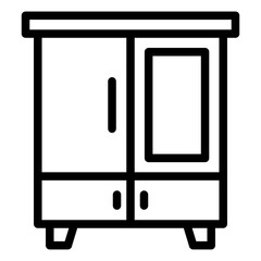 Wardrobe Vector Icon Design Illustration