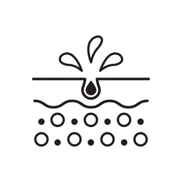 recommend clip art: Unclog the Skin Face of Dirty Blackhead and Dust Outline Icon. Facial Skin Care Line Pictogram. Cleansing Clogged Deep Pore Linear Icon. Isolated Vector Illustration.