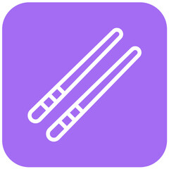 Chopsticks Vector Icon Design Illustration