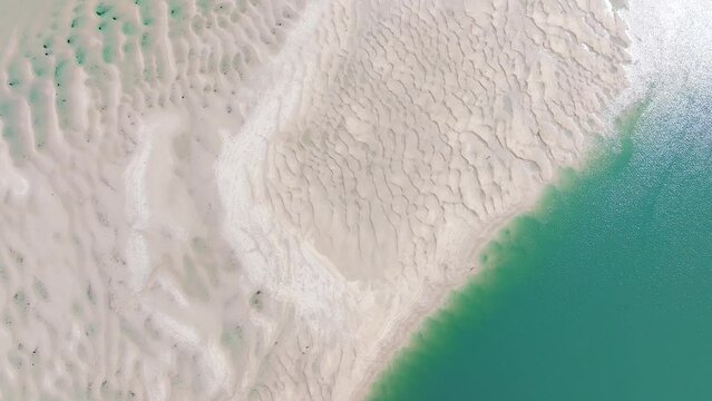 Aerial view of the Camel Estuary near Padstow, Cornwall, England