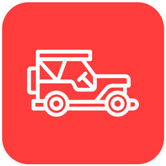 Jeep Vector Icon Design Illustration