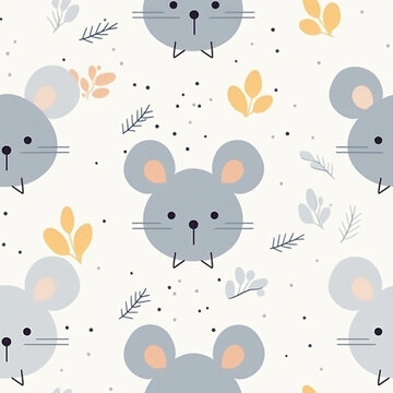 seamless pattern with mouse