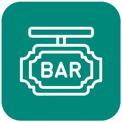 Bar Board Vector Icon Design Illustration