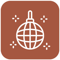 Mirror Ball Vector Icon Design Illustration
