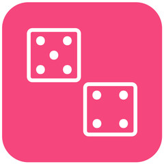 Dices Vector Icon Design Illustration